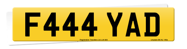 Registration number F444 YAD